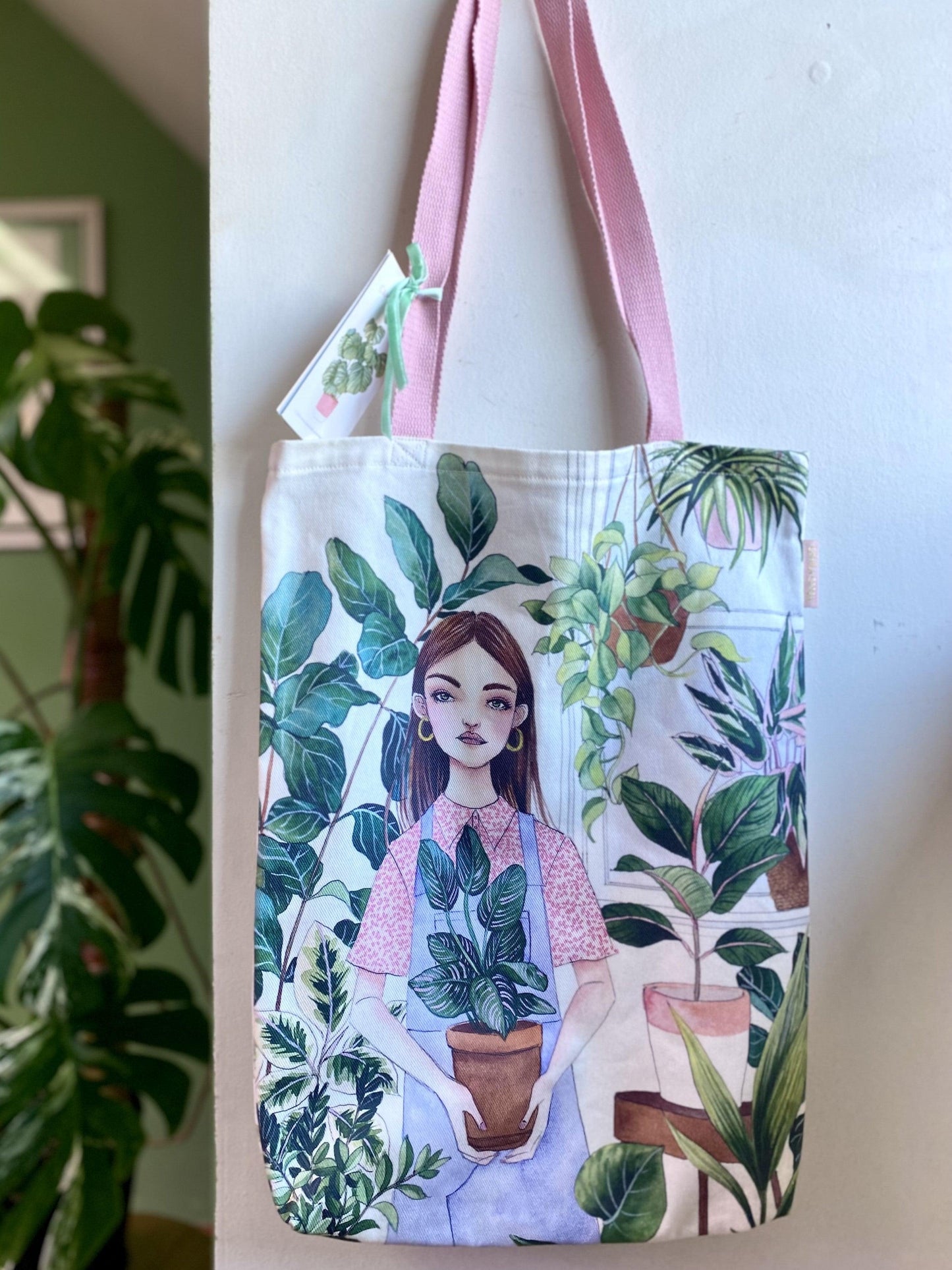 Tote Bag Plant Lady I