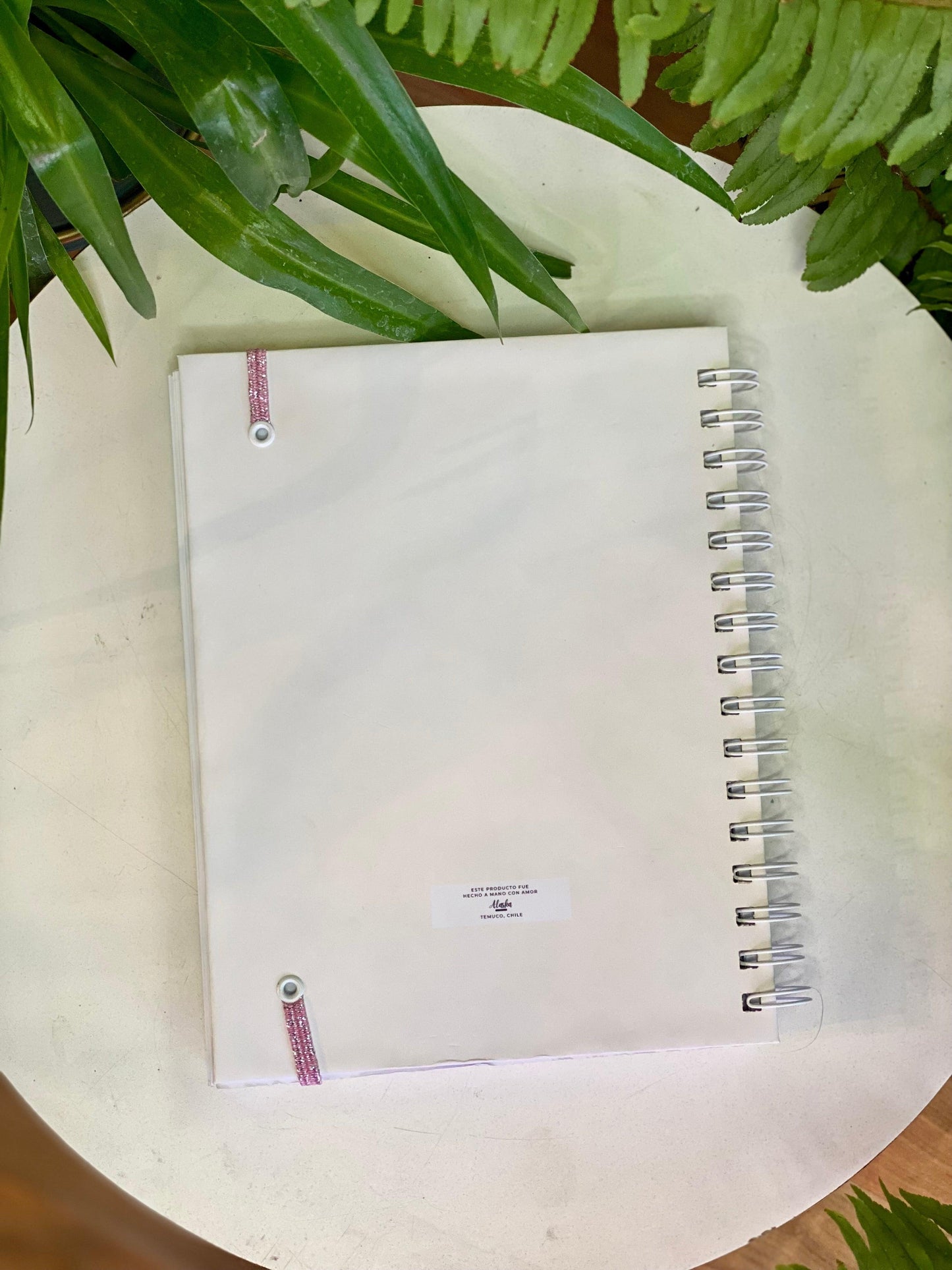 Planner con diseño patrones botánicos