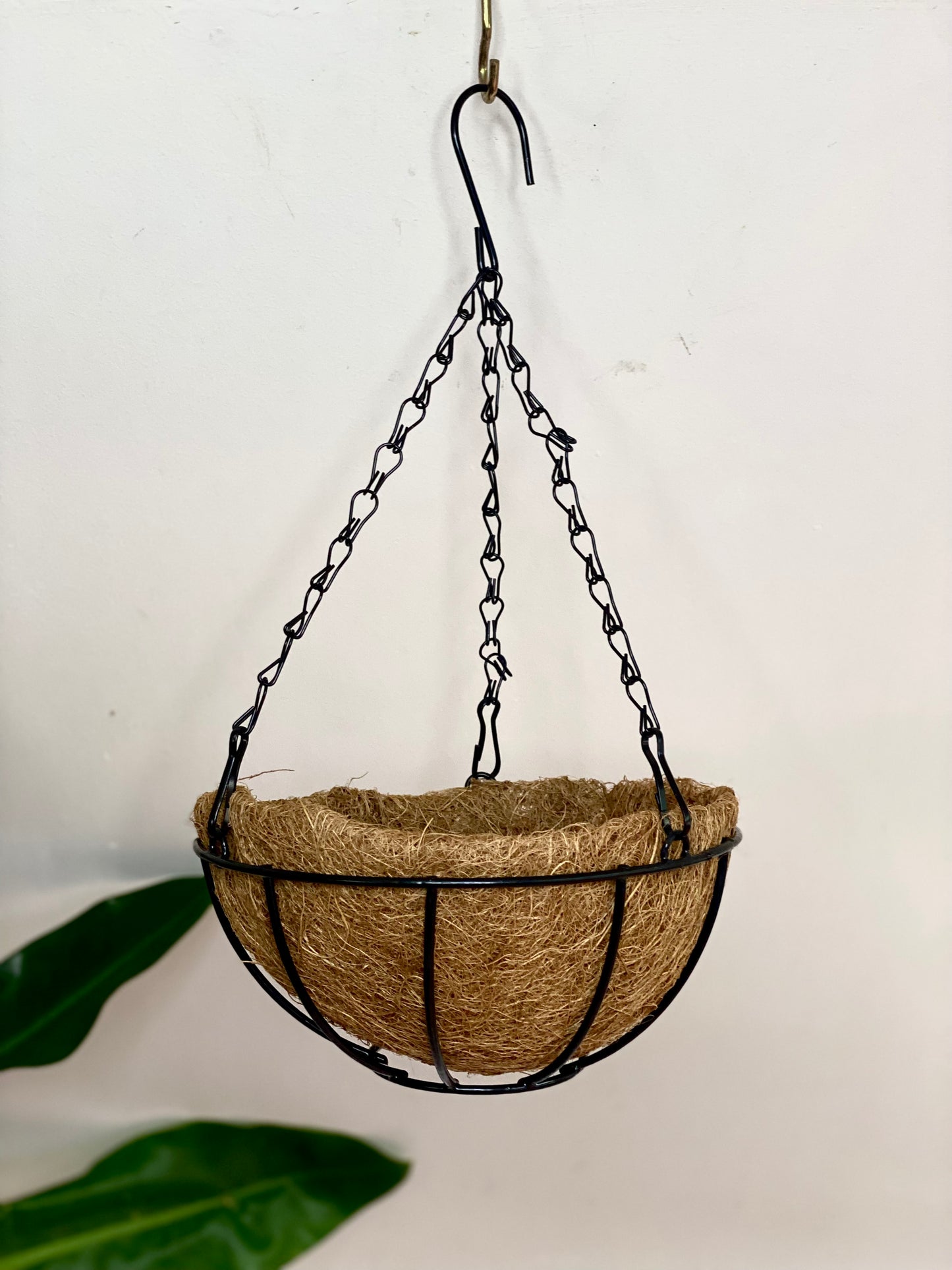 Maceta colgante de fibra de coco