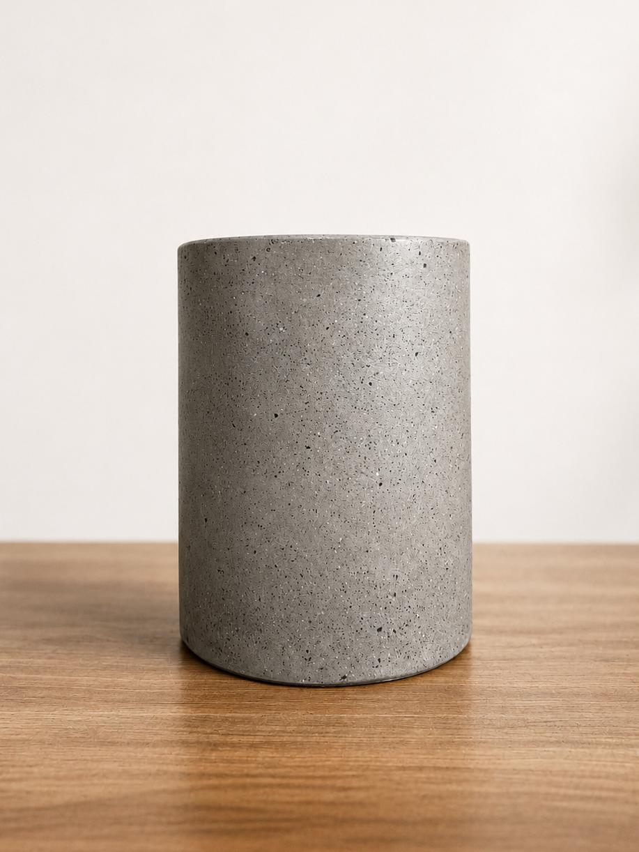 Macetero terrazzo cilíndrico 28 x 21 cm