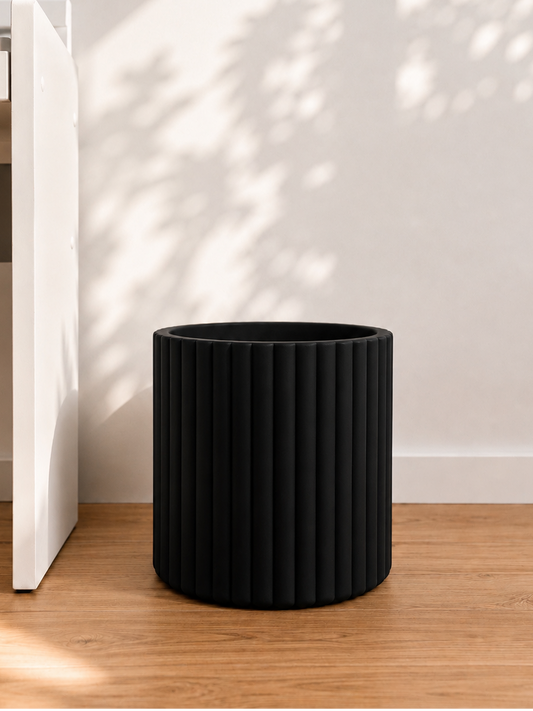 Macetero Trama negro 33 x 35,5 cm
