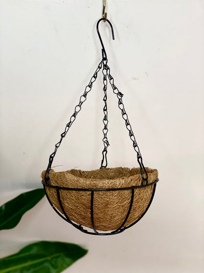 Maceta colgante de fibra de coco