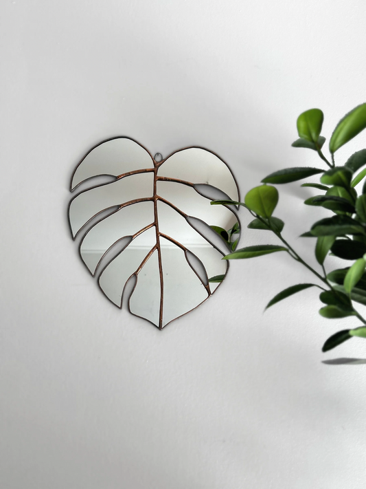 Espejo De Hoja De Monstera S